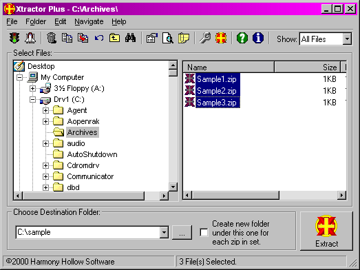 Screenshot of Xtractor Plus 3.6